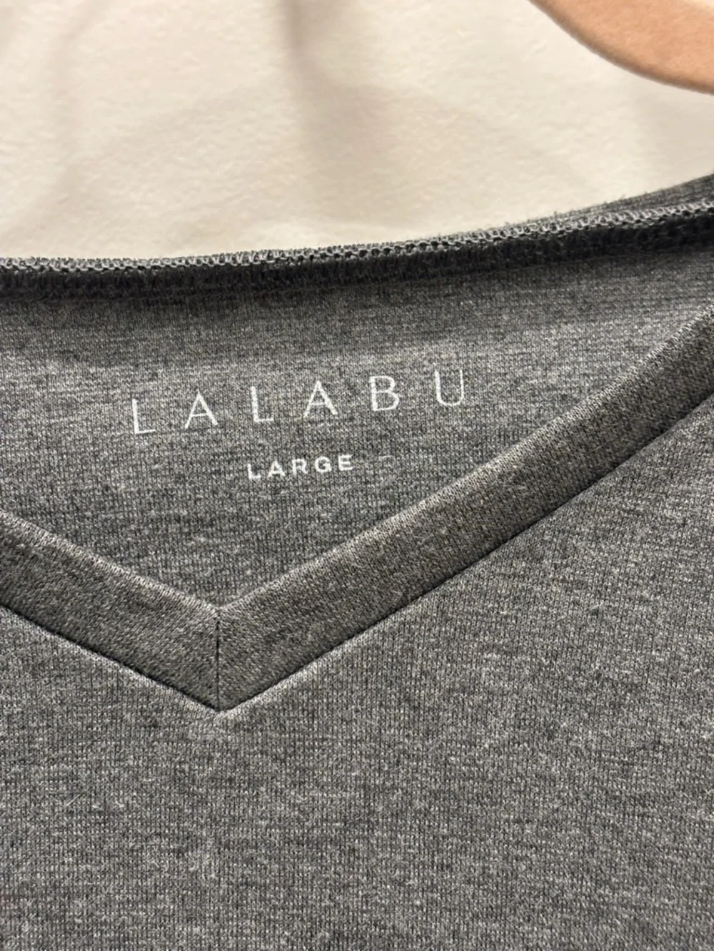 Lalabu Dad’s Gray V-Neck Short Sleeve Baby Bonding Shirt - Picture 3 of 4